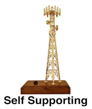 Gold Plated cell tower gift model for recognition awards