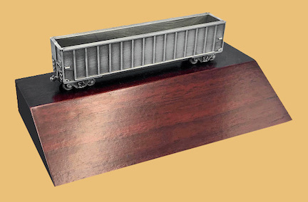Railroad train coal grain wagon car model desktop award gift for transportation industry