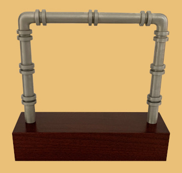 Midstream oil and gas pipeliner award model with personalized engraving