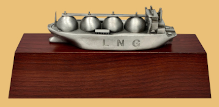 LNG transport tanker ship model gift award trophy