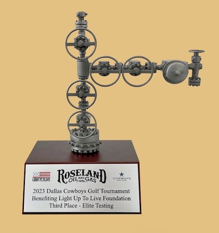 Oil and gas wellhead model gift award