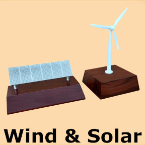Renewable energy wind and solar awards gifts models